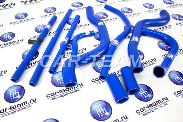Комплект патрубков "CS20" PROFI на ВАЗ 2110-2112 (8кл) (10шт) синий силикон (10848)