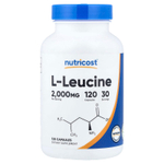 Nutricost, L-лейцин, 120 капсул (500 мг на капсулу)