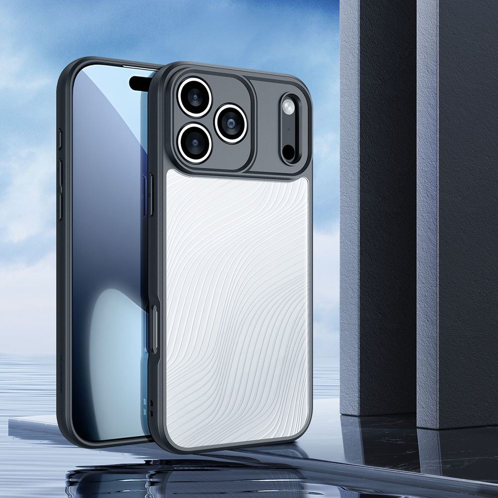Тонкий чехол с мягкими черными рамками от Dux Ducis для iPhone 17 Pro, серия Aimo Series Case