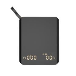 Весы кофейные портативные серые 0,1-2000гр 9*10,2 см h2 см USB зарядка P.L. Barbossa