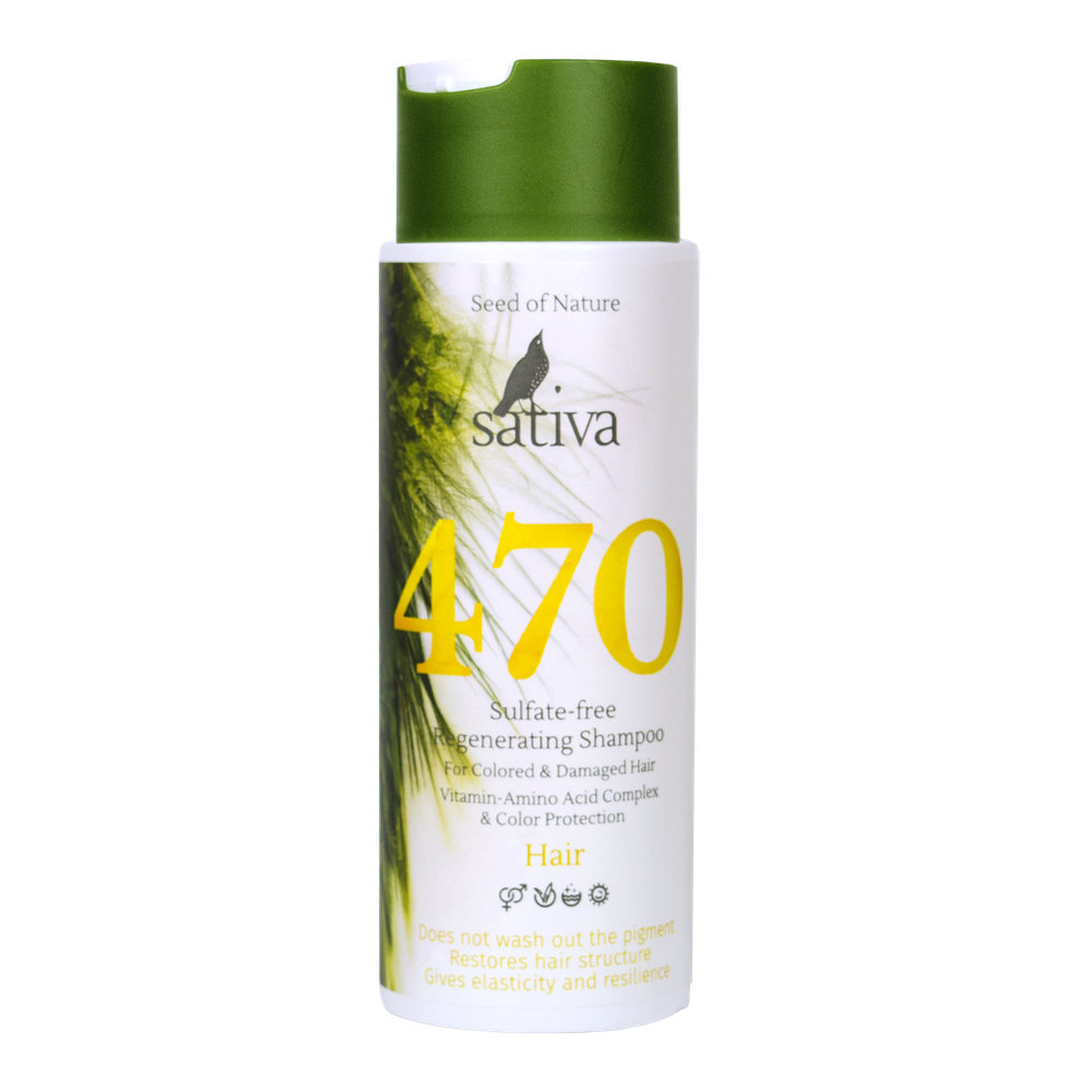 Шампунь бессульфатный Sativa №470 Восстанавливающий (250мл)