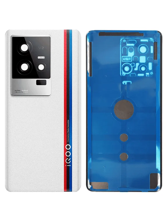 Задняя крышка для IQOO 11S белая (White) со стеклом камеры