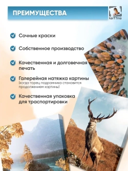 Картины интерьерные 6шт модульные