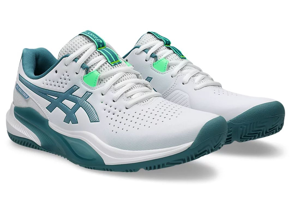 Мужские кроссовки для падела Asics Gel-Challenger 15 Padel — white/misty pine