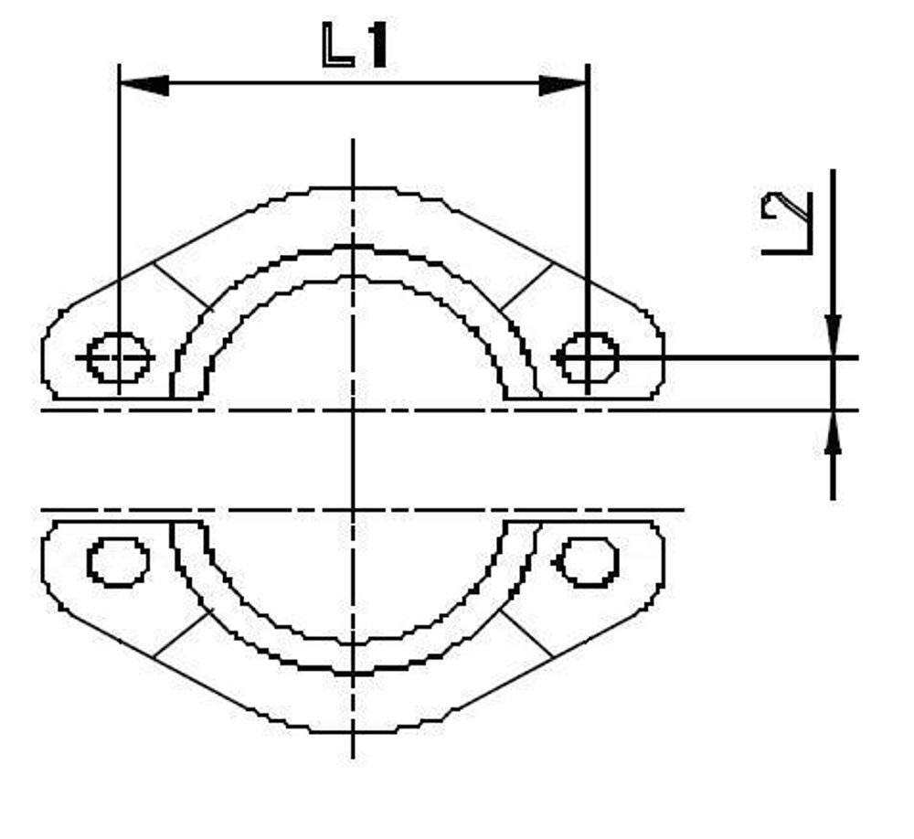 Комплект скоб AFS3 1/2 (2шт.)