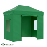 Тент-шатер быстросборный Helex 4321 3х2х3м, полиэстер, зеленый