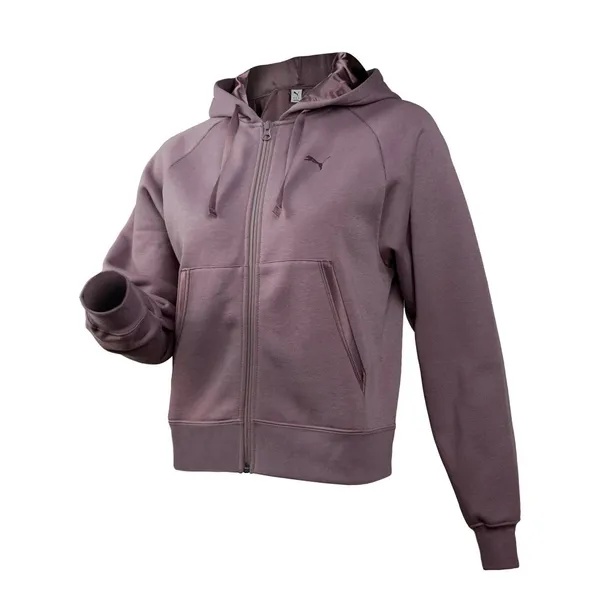 Толстовка женская PUMA ESS ELEVATED Satin FZ Hoodie FL