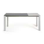 Стол Atta 120 (180) x80 серый керамический Vulcano Roca