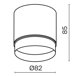 Потолочный светильник Technical C088CL-GX53-W