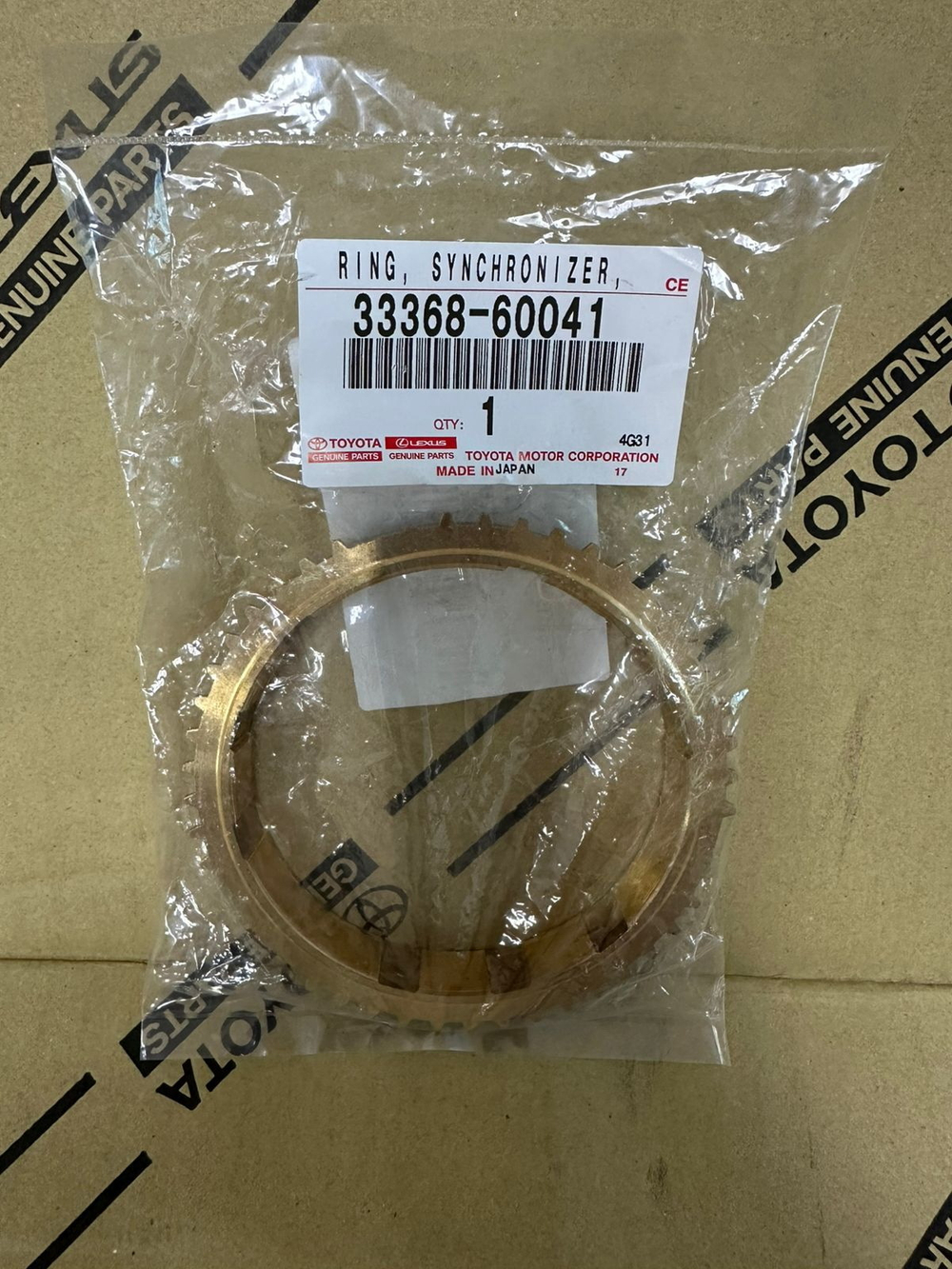 Кольцо Синхронизатора Кпп TOYOTA 3336860041