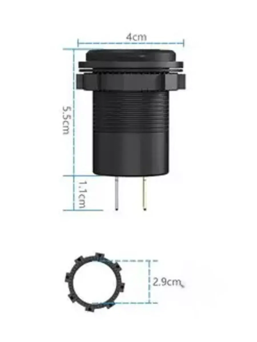 Розетка, разветвитель прикуривателя USB/PD/Type-C 12v-24v