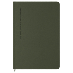 BG Еженедельник недатированный, B5, 64л., твердый переплет, кожзам, BG "Palm. Dark khaki", хаки