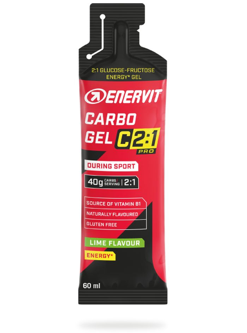 Энергетический гель Enervit Carbo Gel C2:1PRO 60 мл — лайм