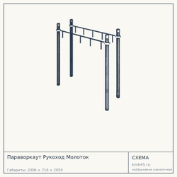 Параворкаут Рукоход Молоток — от 26 000 ₽