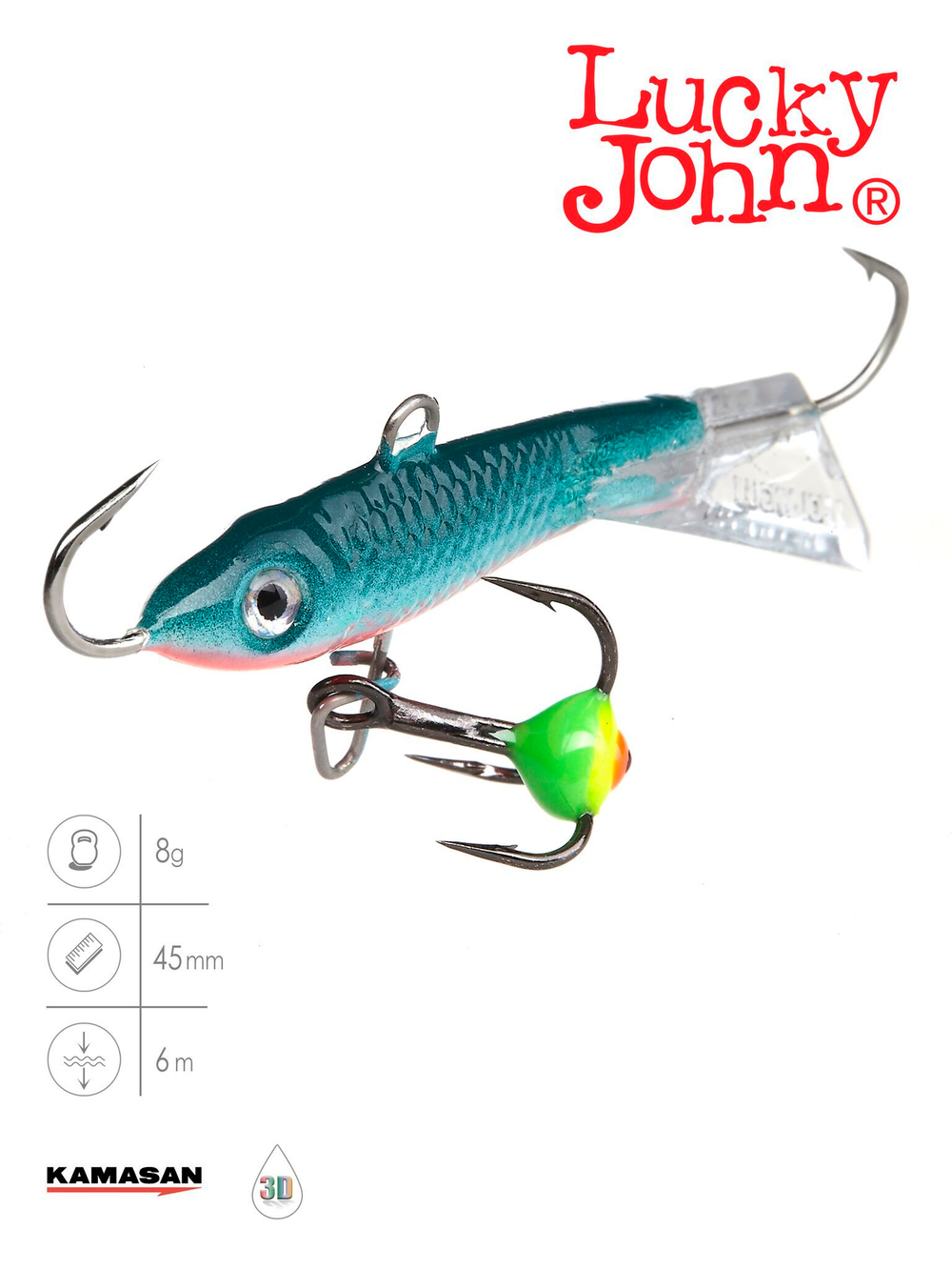 Балансир Lucky John CLASSIC 4.5 с тр. 50мм/54 блистер