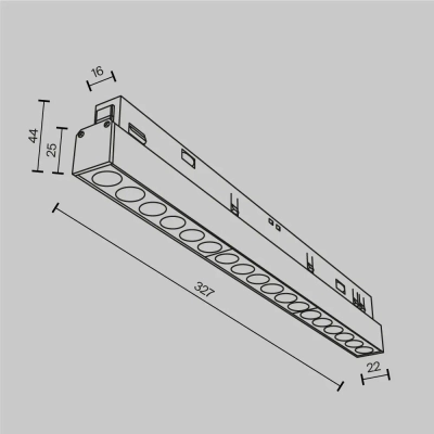 Трековый светильник Точки / Points Exility 2700-6000K 18Вт 36° Dim Smart Zigbee, TR031-4-18WTW-M-DSZ-W. TM Maytoni