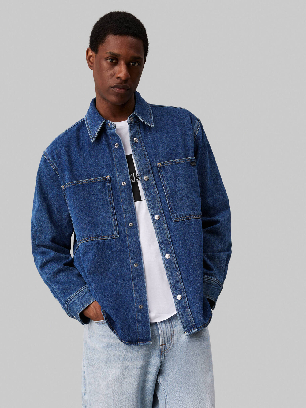 Рубашка CALVIN KLEIN JEANS - темно-синий(J30J326836)