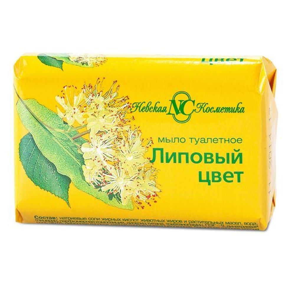 Мыло ЛИПОВЫЙ ЦВЕТ кусковое 90г