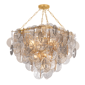 Corbett Aran Chandelier, 90 cm, Vintage Gold Leaf
