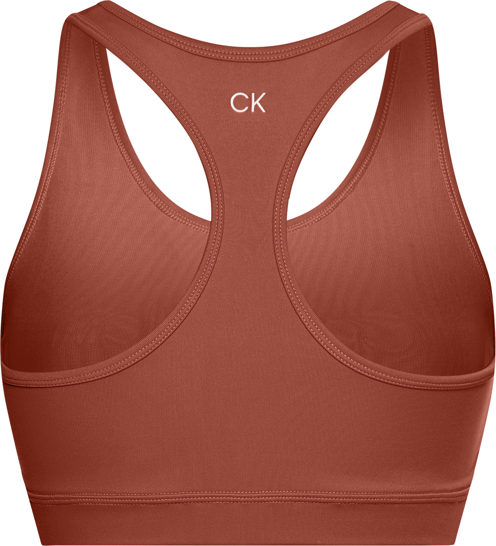 ТОП теннисный Calvin Klein Medium Support Sports Bra - Коричневый