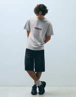 Мужская футболка boxy fit с принтом, арт. 2967/291 - BERSHKA