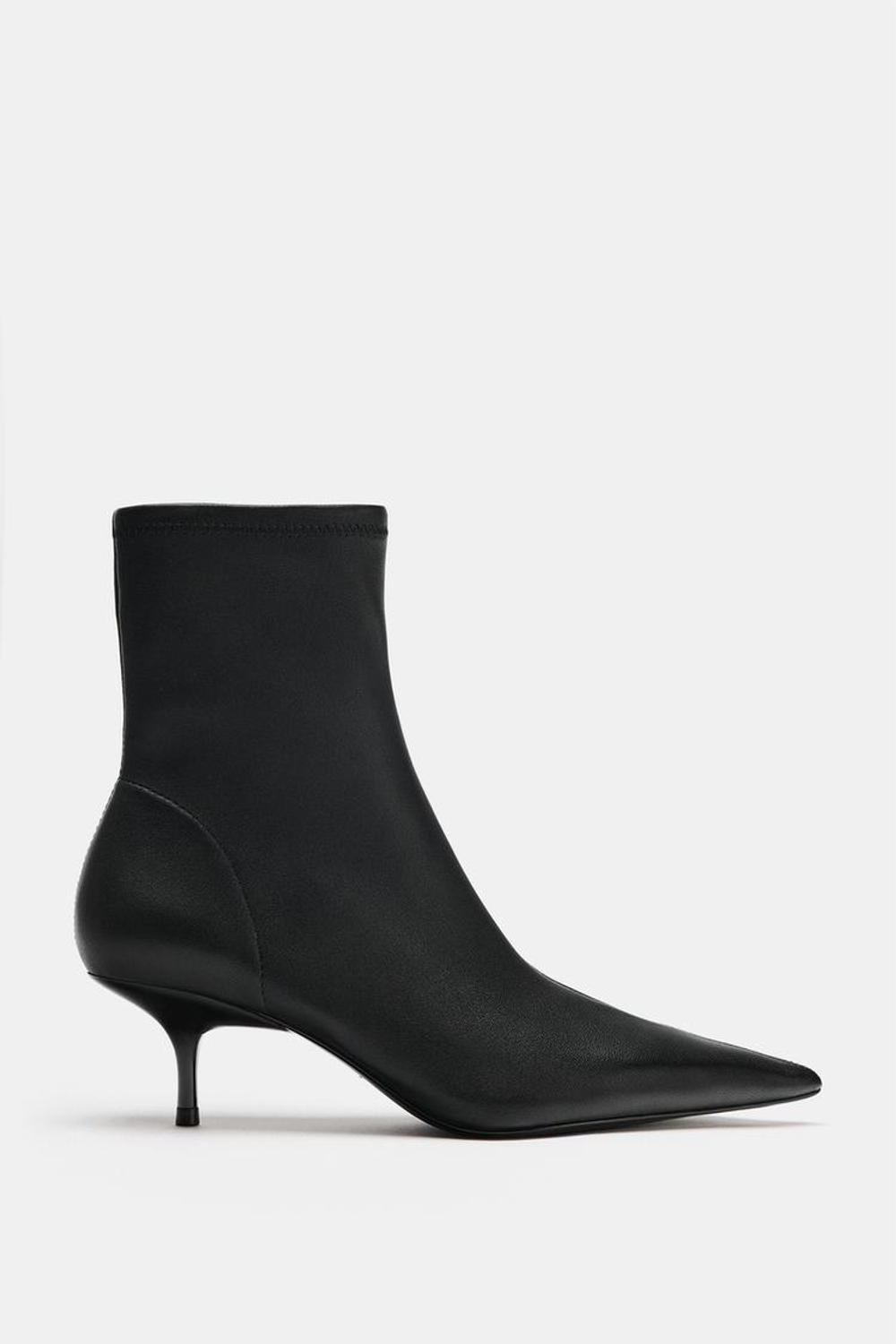 ZARA КОЖАНЫЕ БОТИЛЬОНЫ LIMITED EDITION, ЧЕРНЫЙ