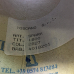 SPARK - Toscano S.r.L.; люрекс, п/а; 180м/100гр; Травка; col. 2227, цвет: черный блеск; есть мал. бобинка 180гр.S103 MP