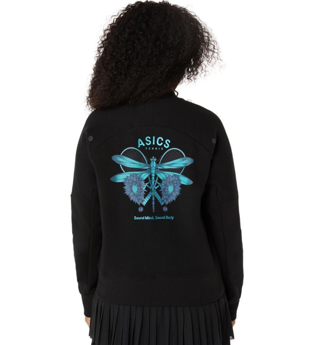 Женская теннисная куртка Asics Match Jacket Night Energy - performance black