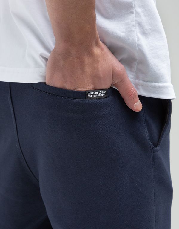 Спортивные Штаны We Don’t Care Nylon Trim Cargo Sweatpants Navy - фото 7