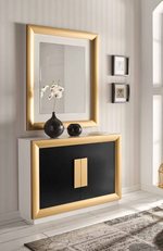 Зеркало Cloe 2008 Oro-10/Blanco Disemobel