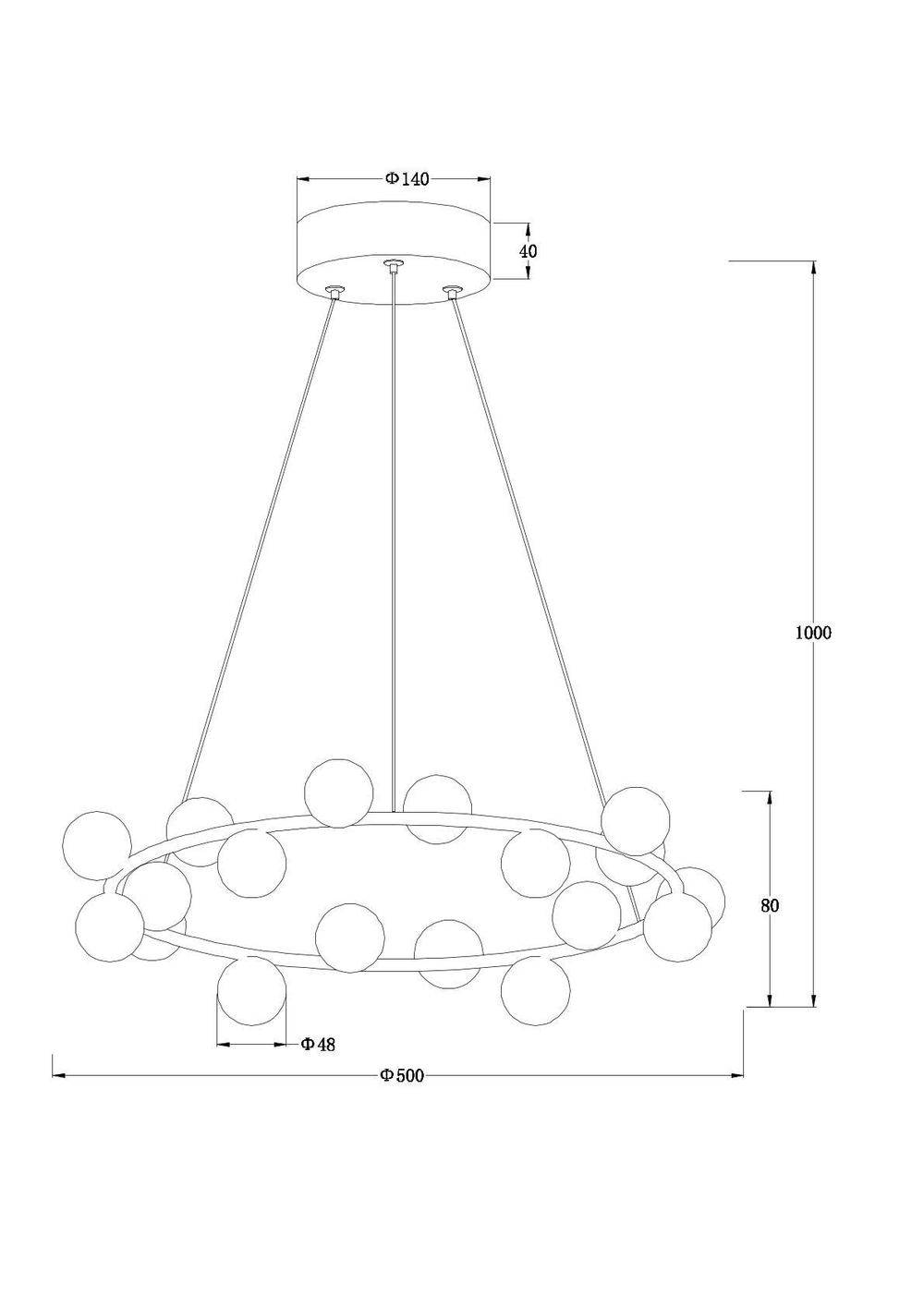 Люстра подвесная Arte Lamp Dexter A3619SP-18BK