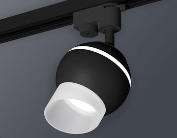 Комплект трекового светильника XT1102073 SBK/FR черный песок/белый матовый MR16 GU5.3 LED 3W 4200K (A2521, C1102, N7175) Ambrella
