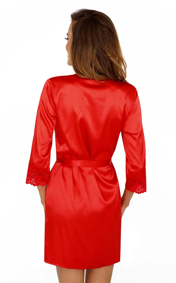 Colette dressing gown Red