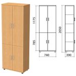 Шкаф закрытый "Монолит", 740х390х2050 мм