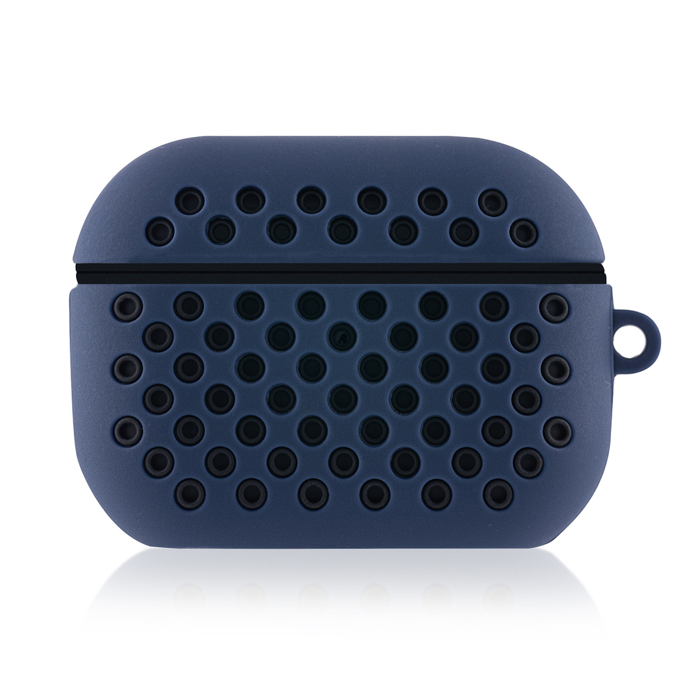 Чехол КАРТОФАН для Apple AirPods Pro (арт. AIRPRO-SPORTY-BLACK-BLUE)