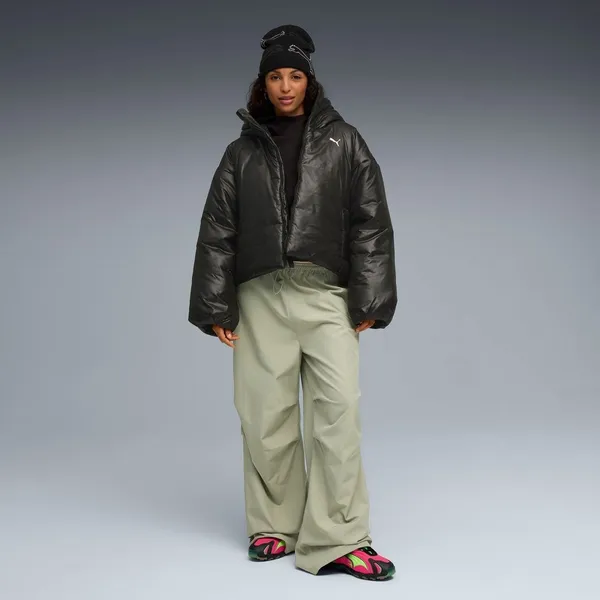 Куртка утепленная женская PUMA WARDROBE ESS Shiny Hooded Padded Jacket