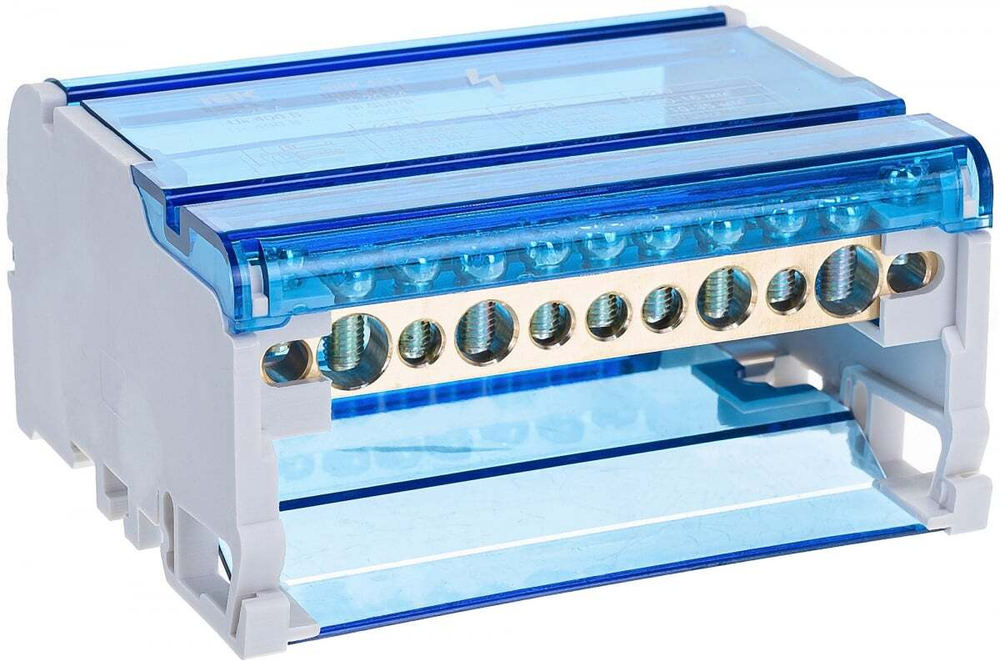 Шины на DIN-рейку в корпусе (кросс-модуль) ШНК 4х11 125А 3L+PEN IEK