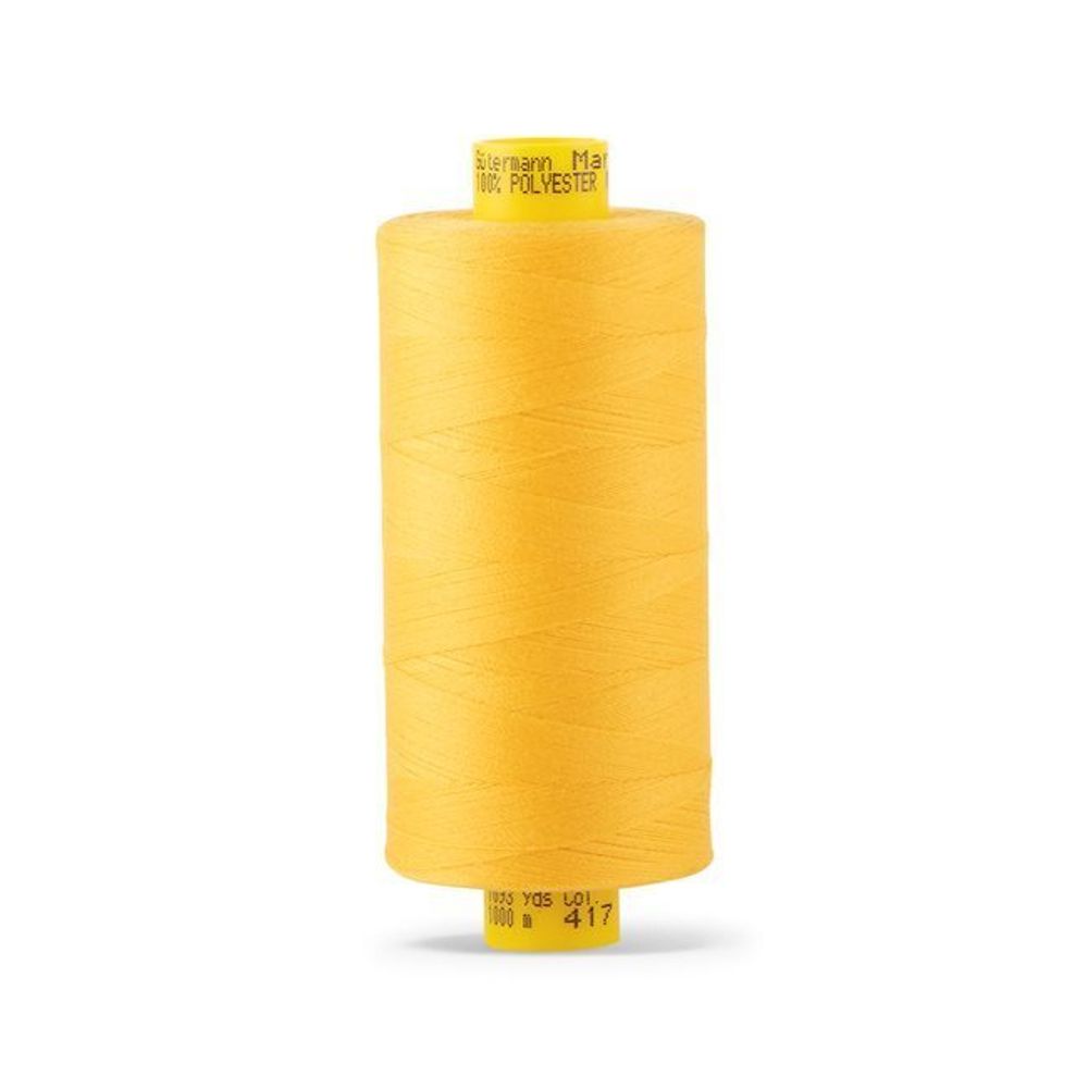 Нитка Gutermann Mara 120 (1000 метров), 1 кат., универсальная | 417 одуванчиковый