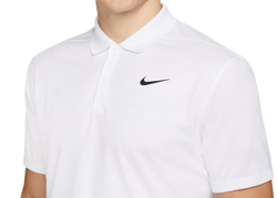 Мужское теннисное поло Nike Court Dri-Fit Pique Polo M - белый