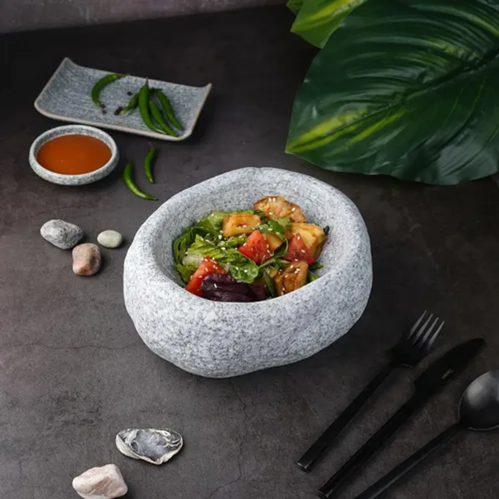 Салатник 650 мл 23*18,5 см h9 см Stone Untouched Taiga P.L. Proff Cuisine [1]
