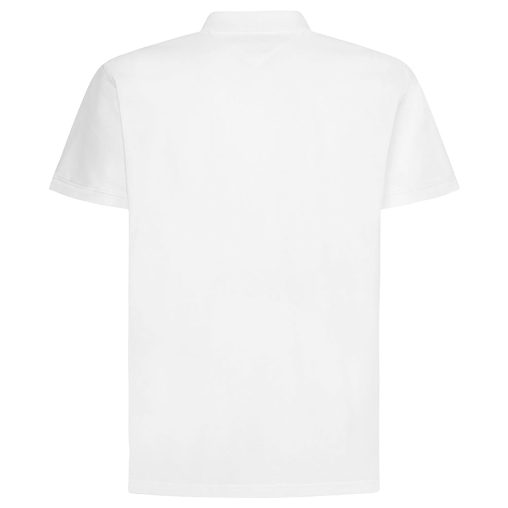 Мужское теннисное поло Tommy Hilfiger Essential RWB Detail Slim Polo - белый