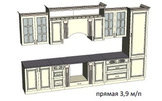 Кухня модульная ВЕРОНА 3900