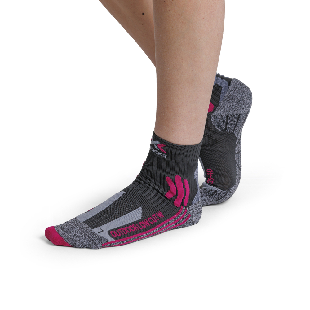 Носки женские X-Socks Trek Outdoor Low Cut Anthracite/Fuchsia (35/36, Anthracite/Fuchsia)