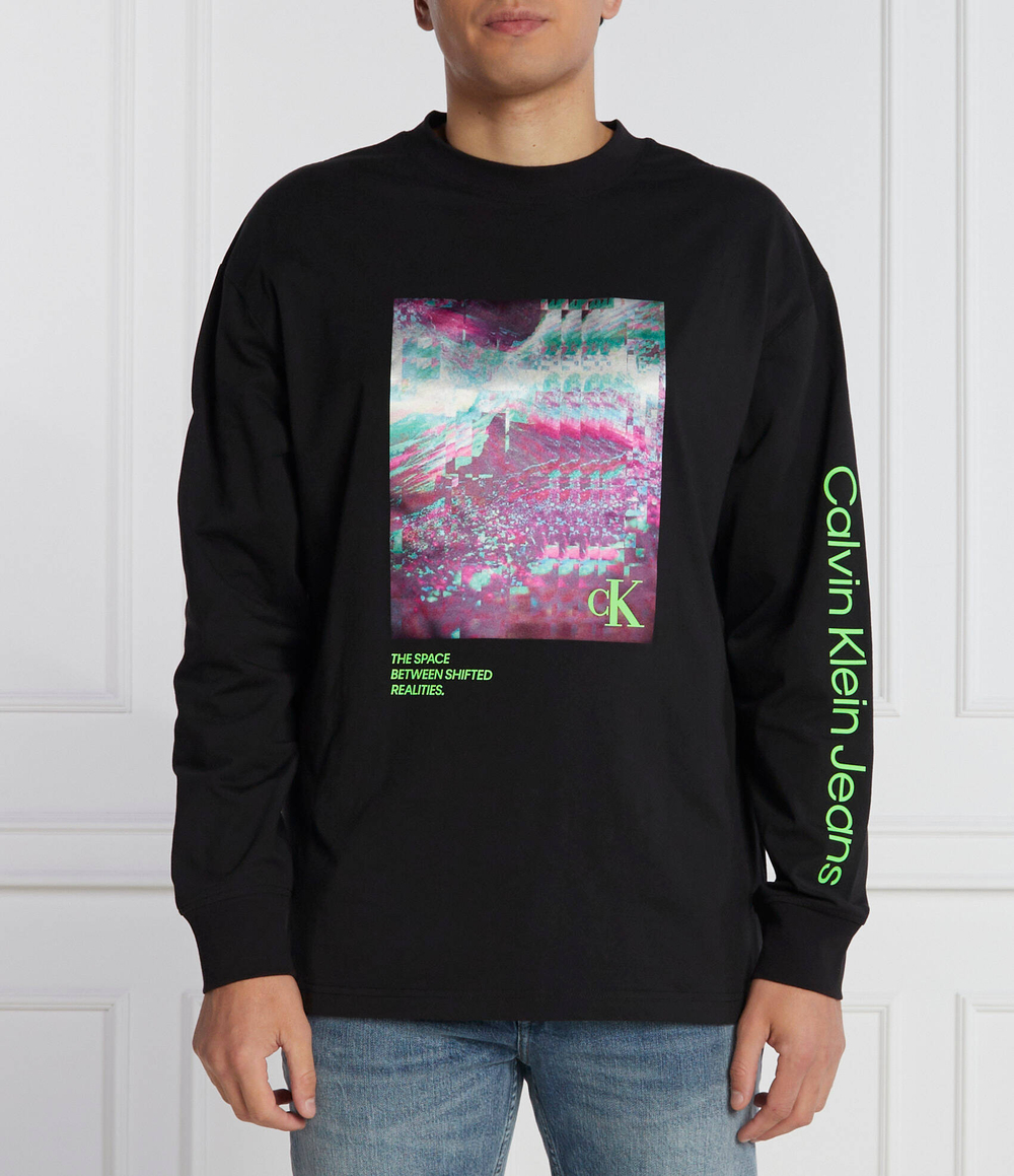 Худи HYPER REAL LANDSCAPE LS CALVIN KLEIN JEANS - черный(J30J324154)
