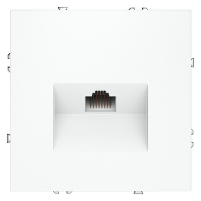 Розетка компьютерная встраиваемая VOLTUM S70 RJ45 кат.6, (белый матовый)