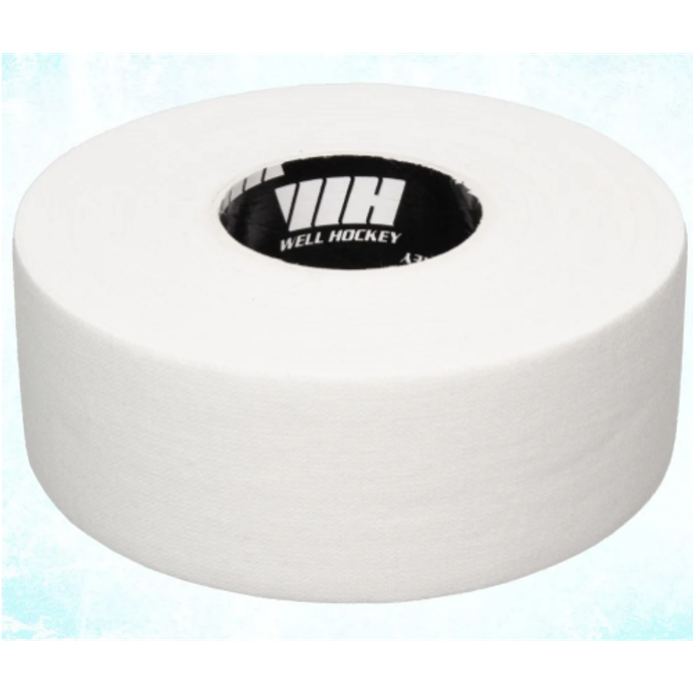 WH Лента для крюка Cloth Hockey Tape, 24мм x 22.8м (WHITE)