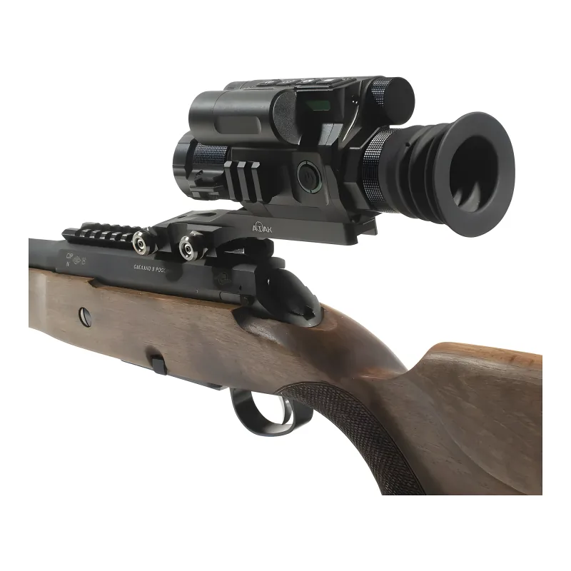 Цифровой прицел ночного видения ATAK ES3-LRF PRO (70-850) (с дальномером и креплением Picatinny) - со стороны наглазника