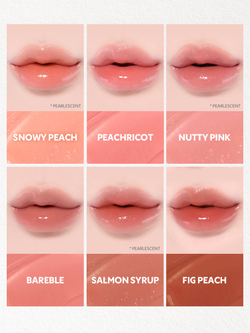 TIRTIR Waterism Glow Tint - Длительный блеск для губ с увлажняющим действием оттенок 04 Fig Peach (Waterism Original), 4 g