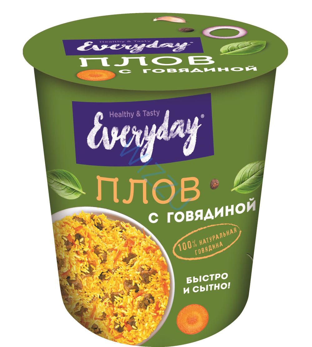 Рис EVERYDAY плов с говядиной т/с 60г