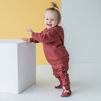 Толстовка с капюшоном "Марсала" утепленная 0+